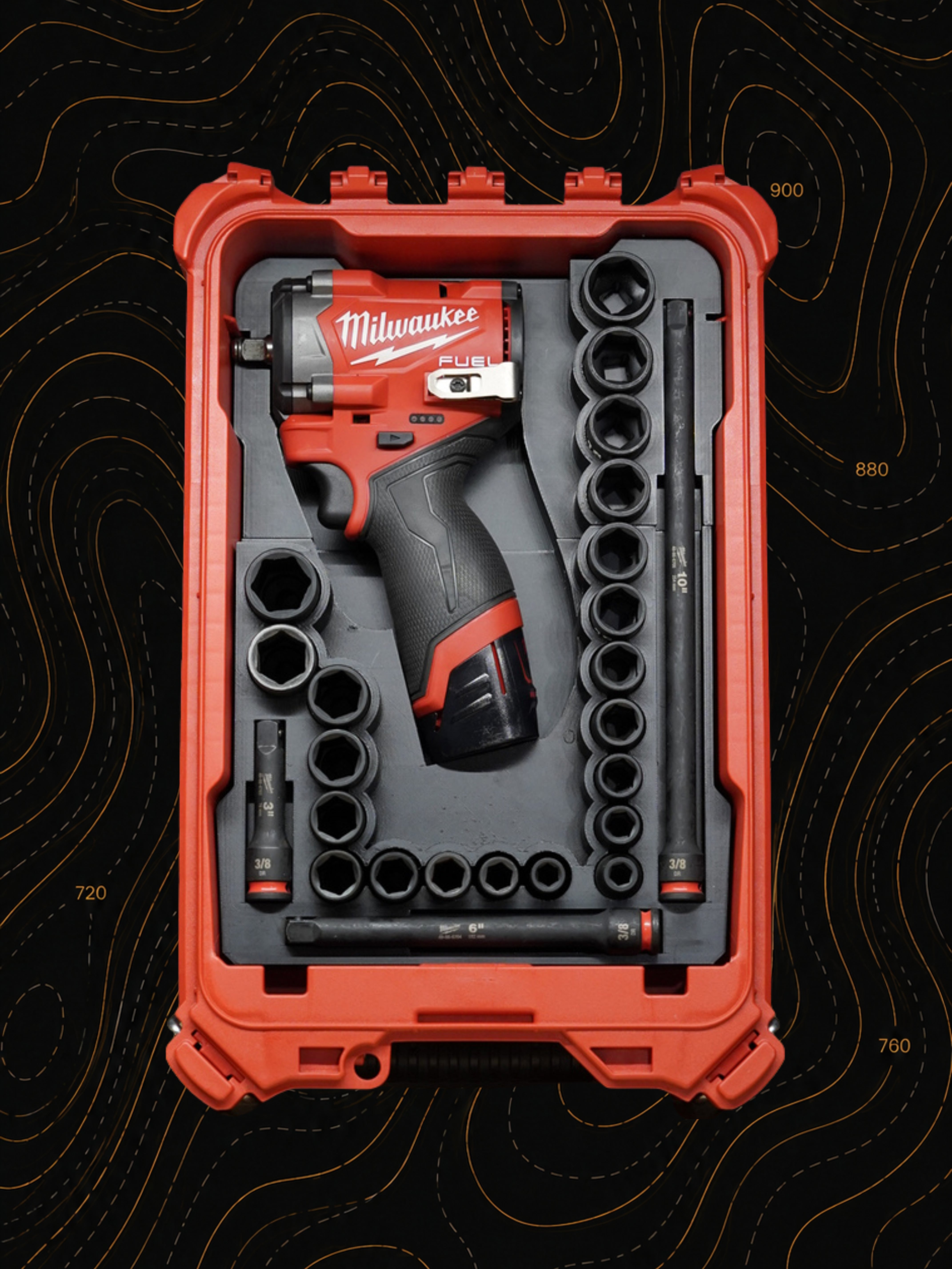 Milwaukee PACKOUT™ 3/8 Compact Impact Wrench Insert